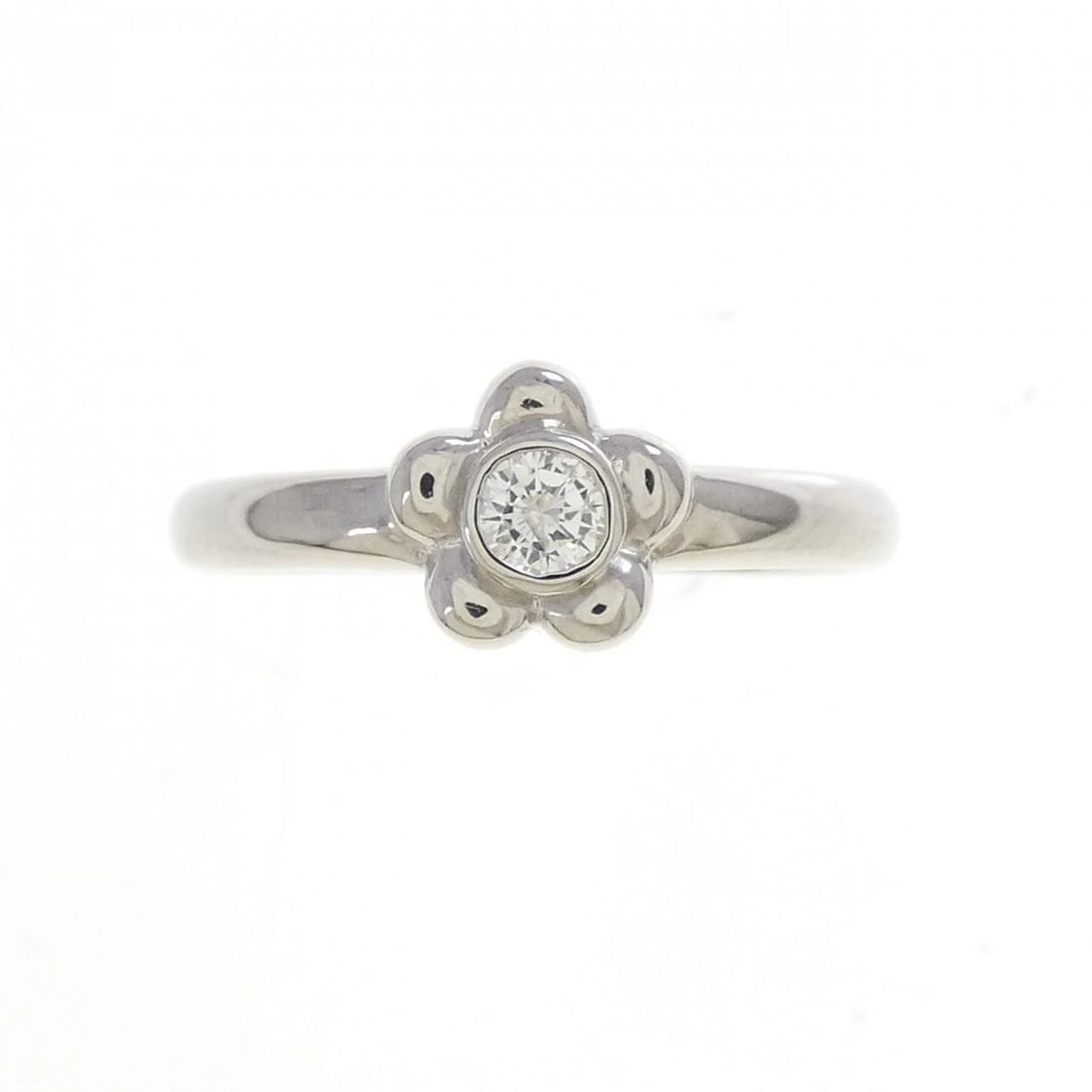 PT900 FLOWER DIAMOND RING - 2