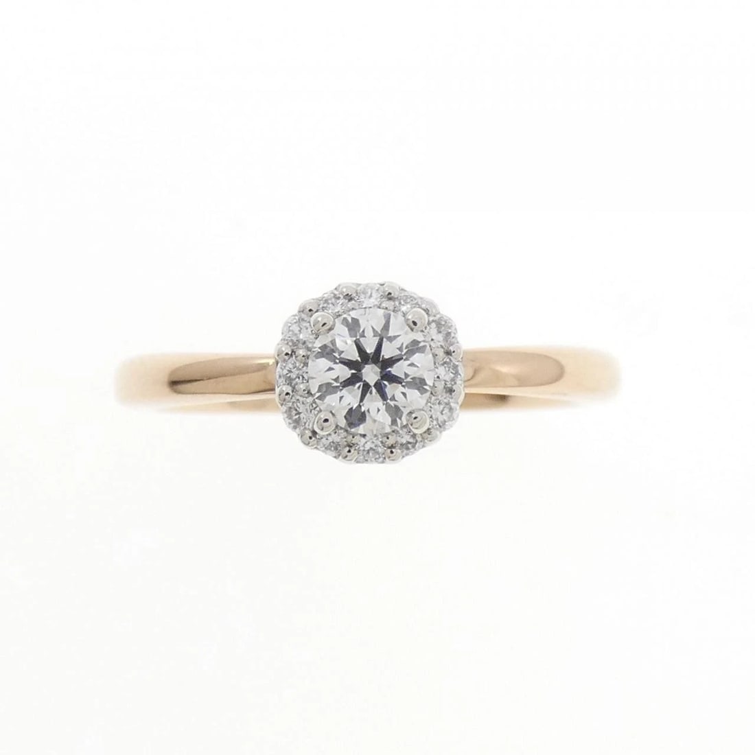 PT950/K18PG DIAMOND RING - 2