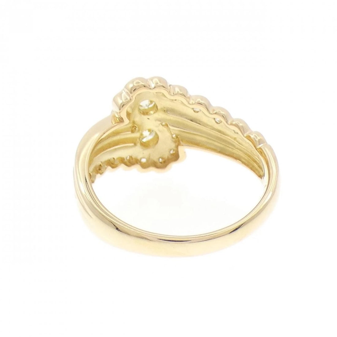 K18YG DIAMOND RING - 3