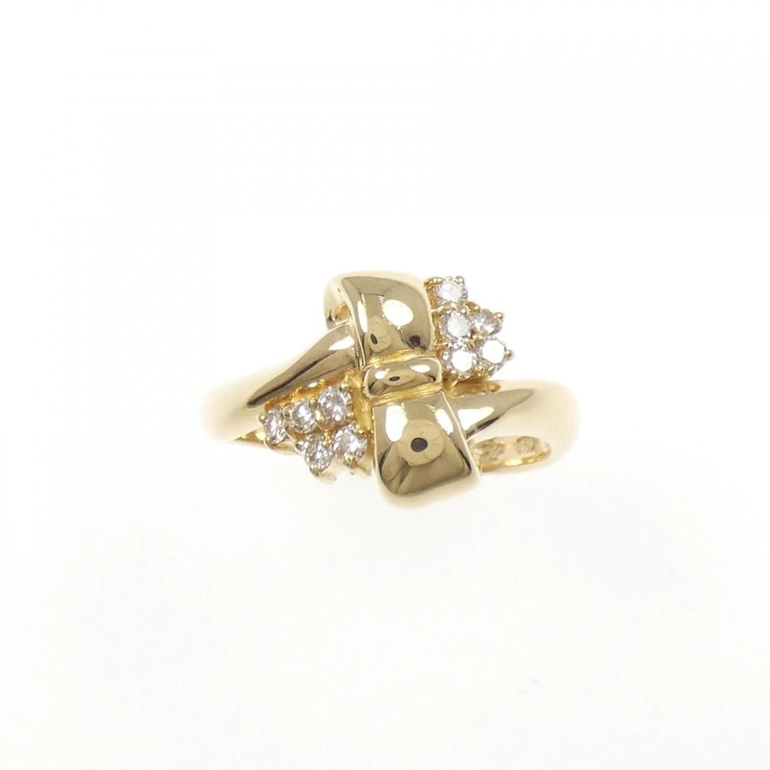 K18YG DIAMOND RING - 2