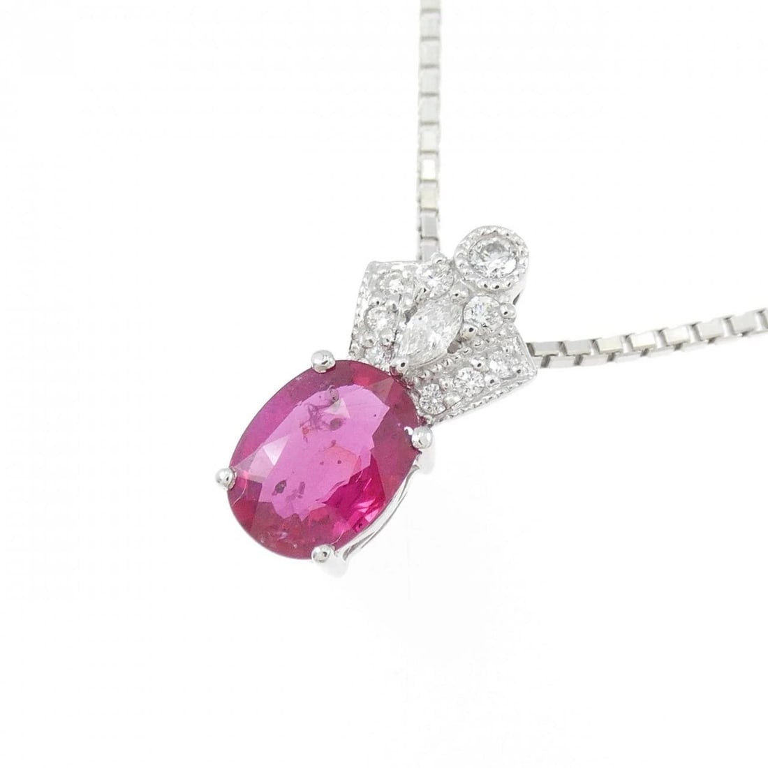 K18WG RUBY NECKLACE - 3