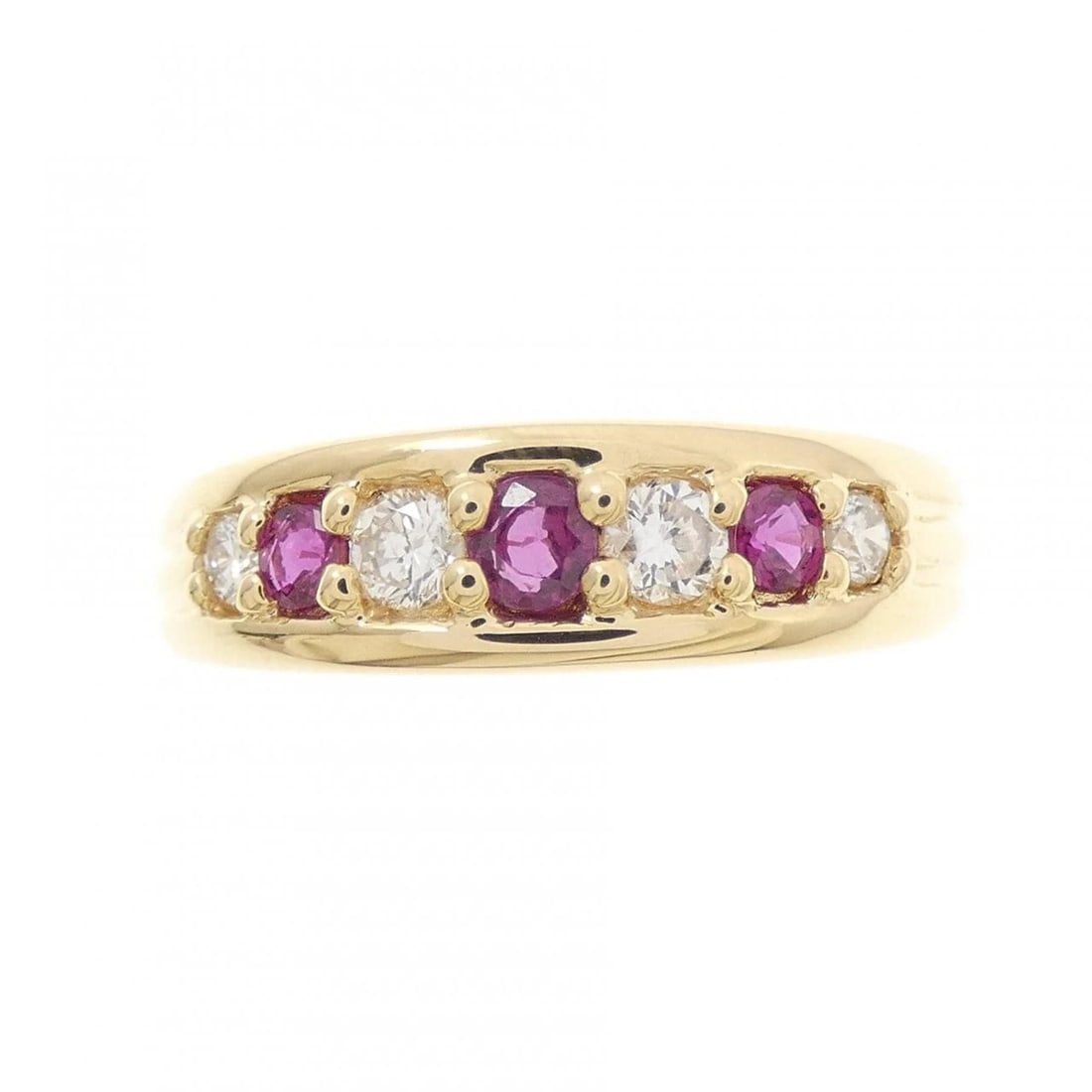 18K YELLOW GOLD RUBY RING - 2
