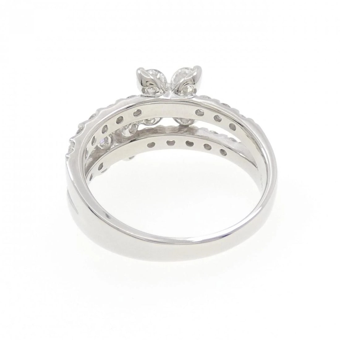 PT900 FLOWER DIAMOND RING - 3