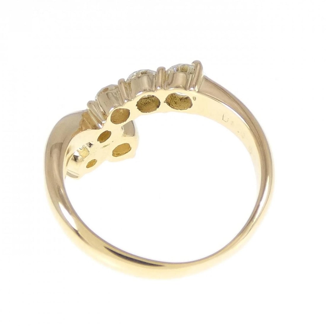 K18YG DIAMOND RING - 3