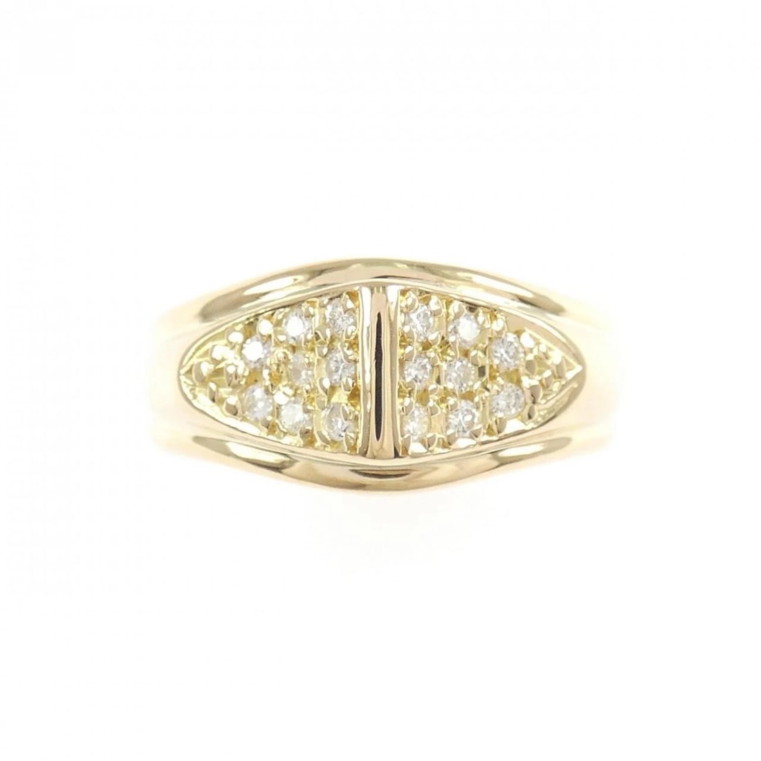 K18YG DIAMOND RING - 2