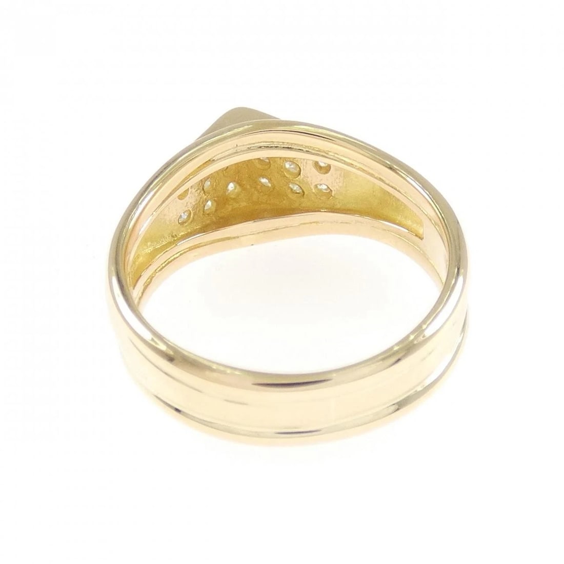 K18YG DIAMOND RING - 3