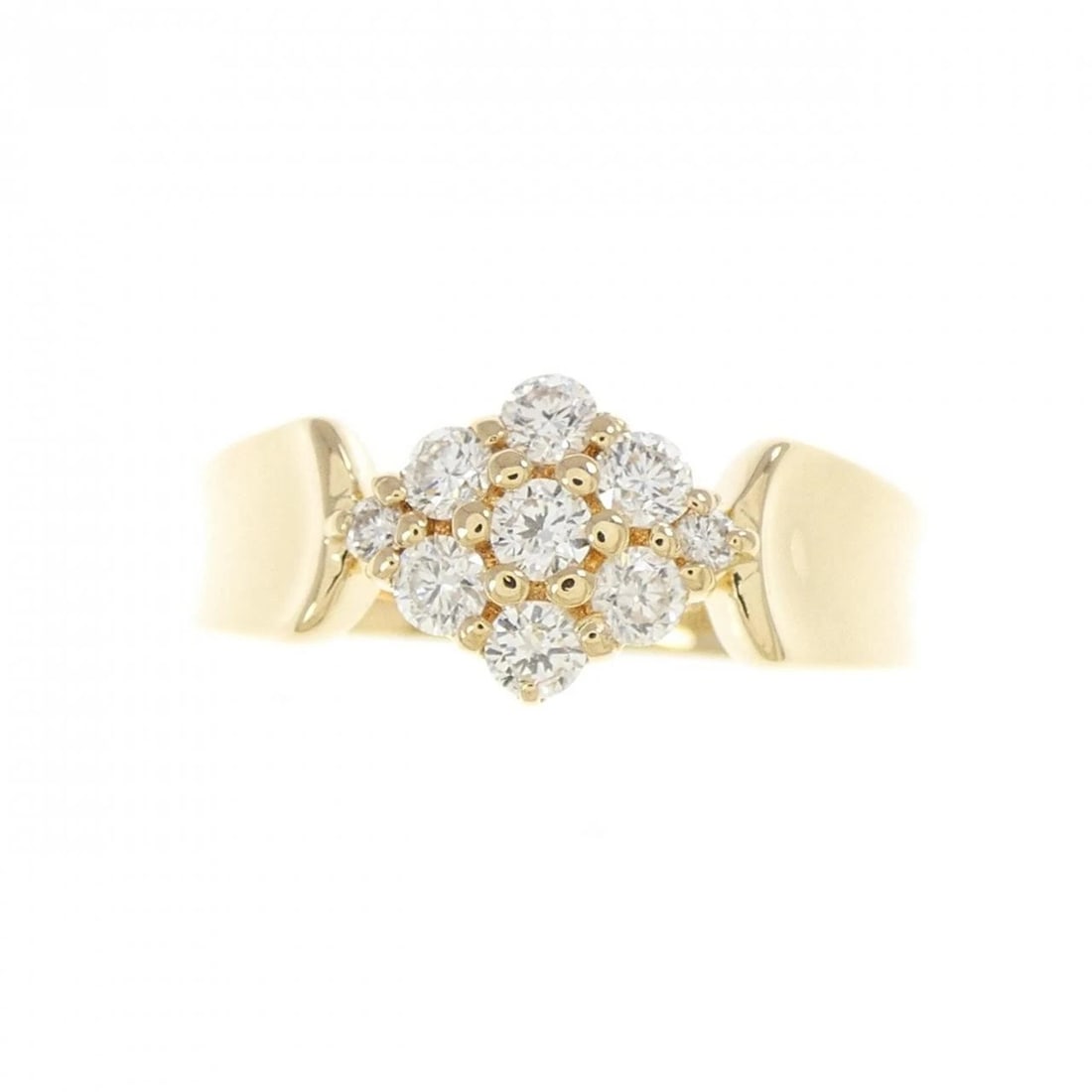 K18YG DIAMOND RING - 2