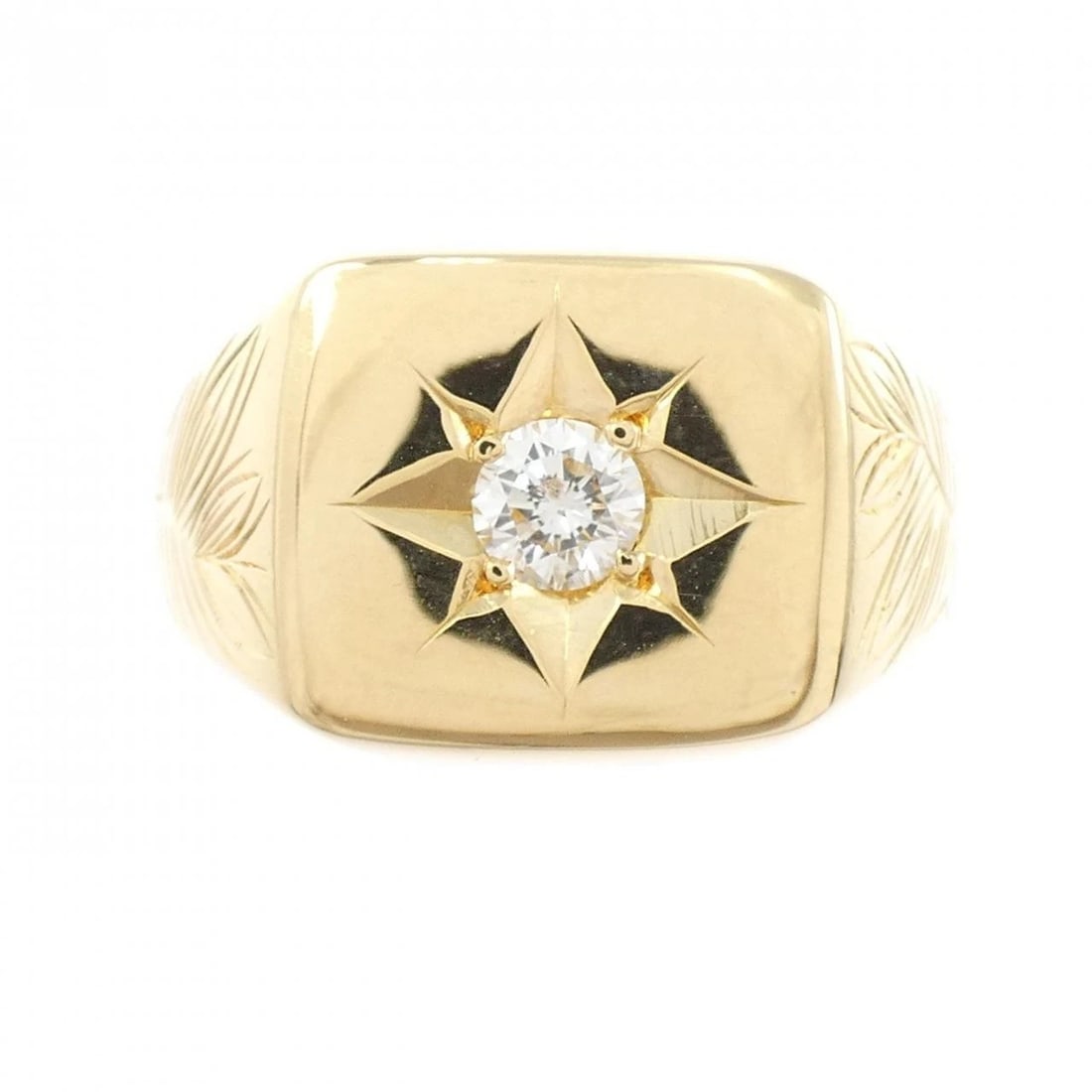 K18YG DIAMOND RING - 2