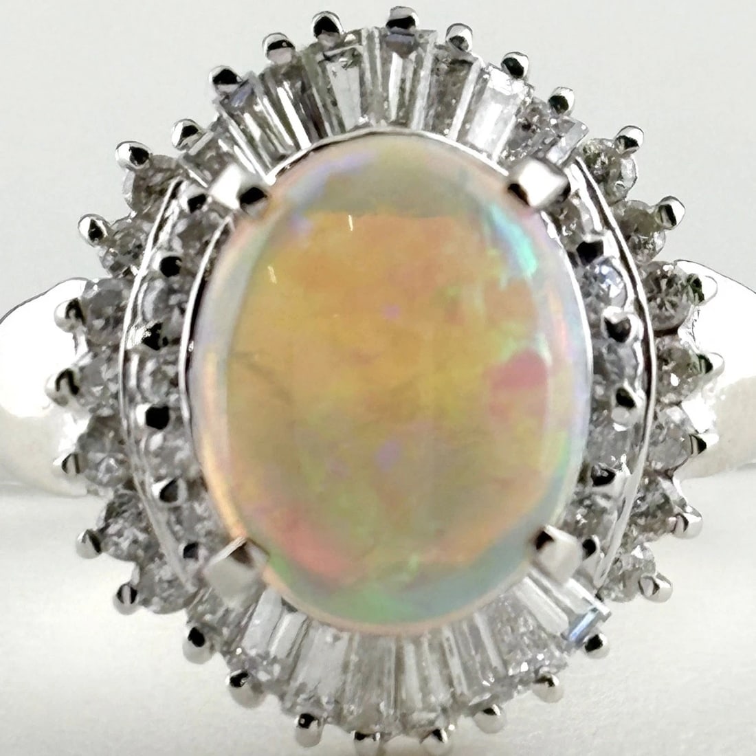 OPAL DESIGN RING PLATINUM - 2