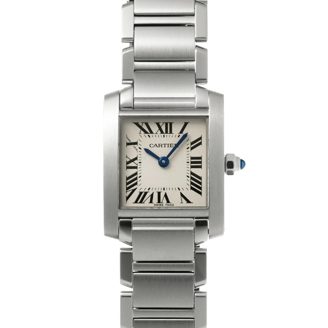 CARTIER TANK FRANCAISE STAINLESS STEEL WATCH: CARTIER Tank Francaise Stainless Steel watch Brand: CARTIER Type/Style: Wristwatch Material: Case Material Stainless Steel Color: Dial Color Silver Size: Case: Height/18mm Width/20mm Wrist