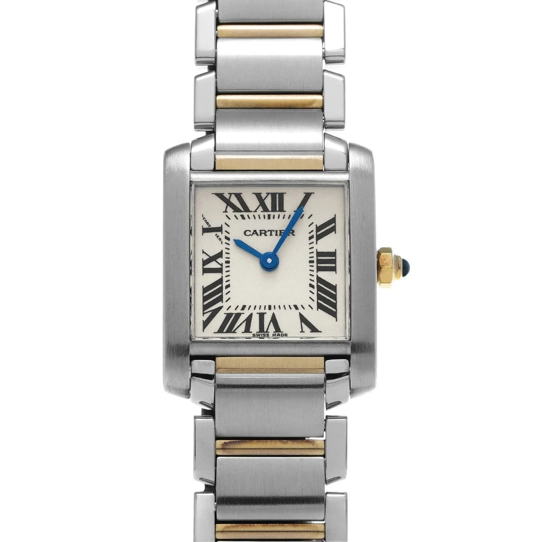 CARTIER TANK FRANCAISE STAINLESS STEEL WATCH: CARTIER Tank Francaise Stainless steel watch Brand: CARTIER Type/Style: Wristwatch Material: Case Material Stainless steel Color: Dial Color Silver Size: Case: Height/25mm Width/20mm Wrist Circumferen