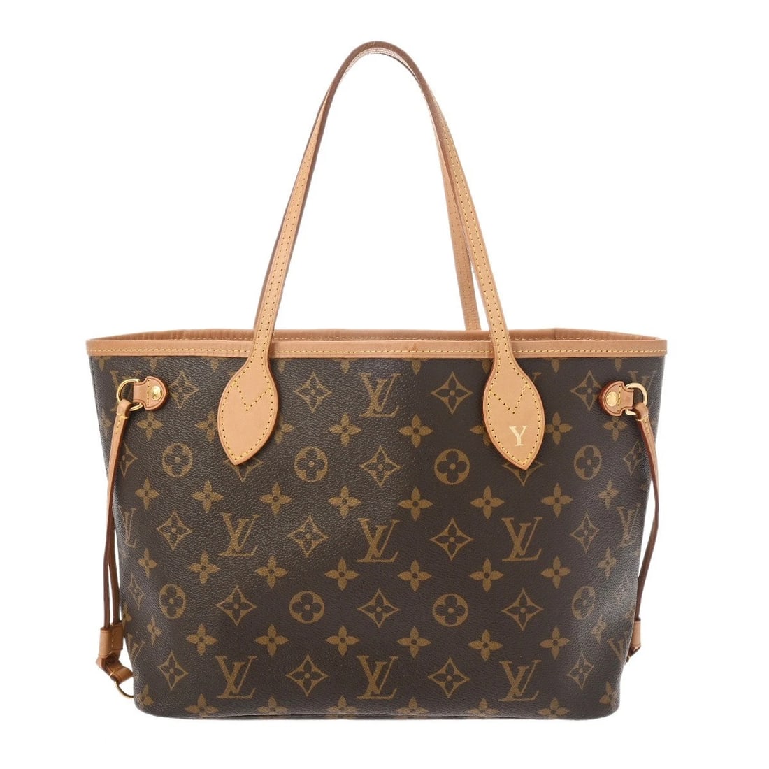 LOUIS VUITTON NEVER PM MONOGRAM CANVAS PIVOONNE: LOUIS VUITTON Never PM Monogram canvas Pivoonne Brand: LOUIS VUITTON Type/Style: Tote Bag Material: Monogram canvas Color: Pivoonne ? Gold Metal Size: H:about 8.5inch W:about 11.2inch (Bottom)