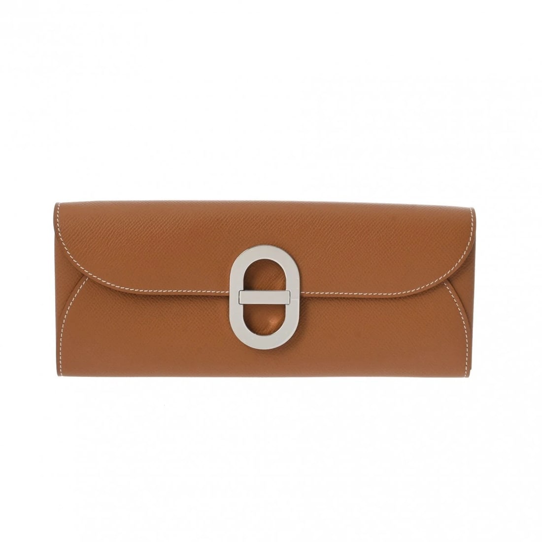 HERMES CHAINE TOGO VEAU EPSOM GOLD PURSE: HERMES chaine togo Veau Epsom gold Purse Brand: HERMES Type/Style: Purse Material: Veau Epsom Color: gold ? SilverMetal Size: H:about 3.9inch W:about 9.4inch Accessories: None Accessories Notice: