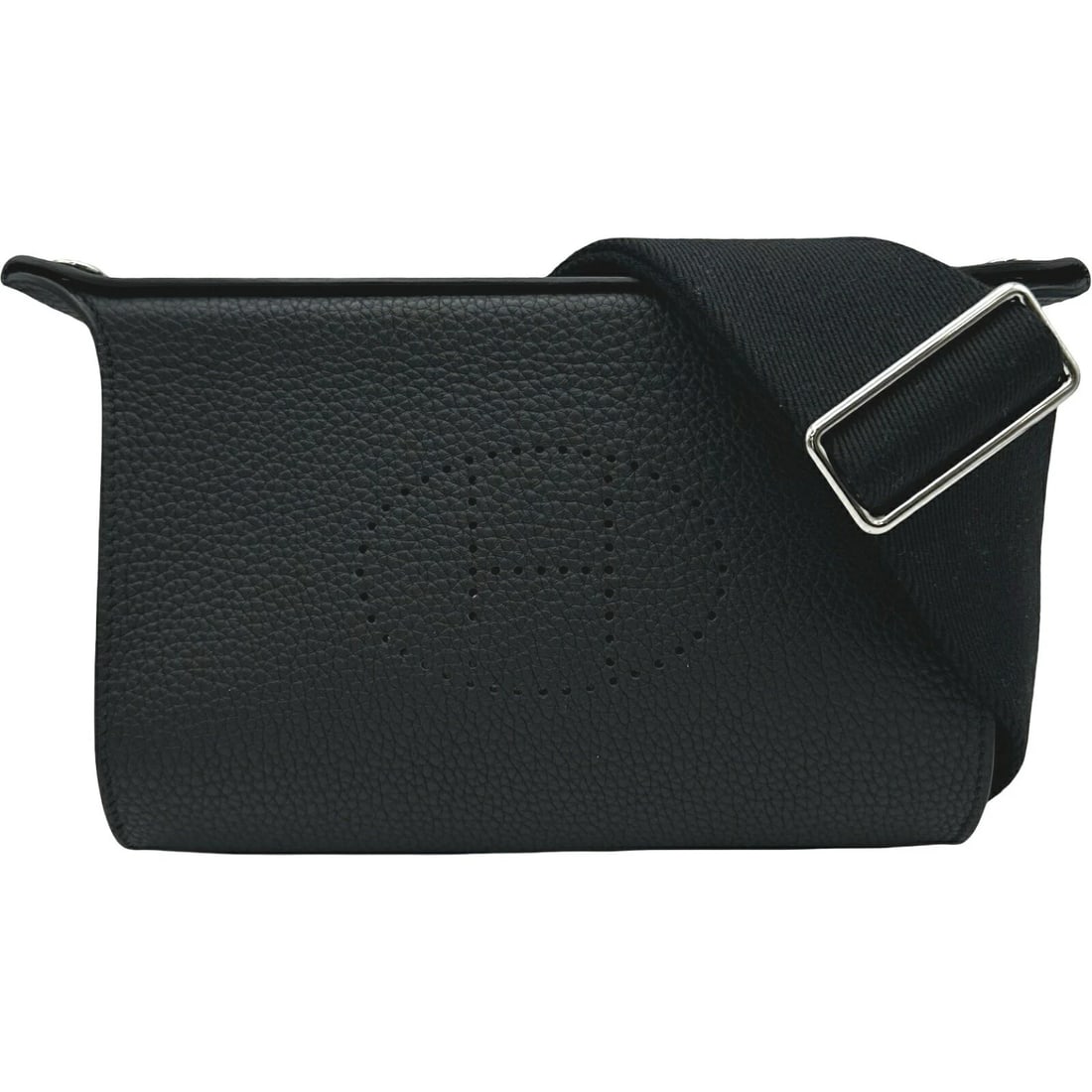 HERMES VIDE POCHE SHOULDER BAG: Hermes Vide Poche Shoulder Bag Brand: Hermes Type/Style: Bag Material: Exterior Material Togo Leather Color: Exterior Color Noir Hardware: Silver Size: Height: 5.5 inches (14 cm) Width: 8.3 inches