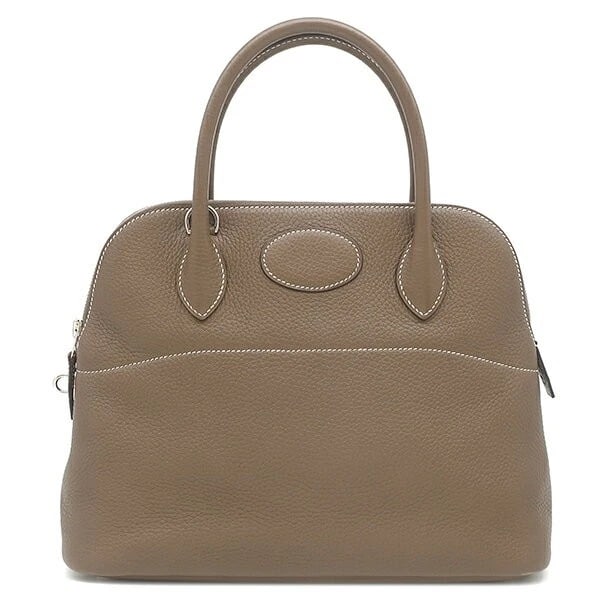 HERMES BOLIDE 31 HANDBAG SHOULDER BAG: Hermes Bolide 31 Handbag Shoulder Bag Brand: Hermes Type/Style: Bag Material: Exterior Material Taurillon Clemence Leather Color: Exterior Color Etoupe Size: Height: 9.4 inches (24 cm) Width: 12.2