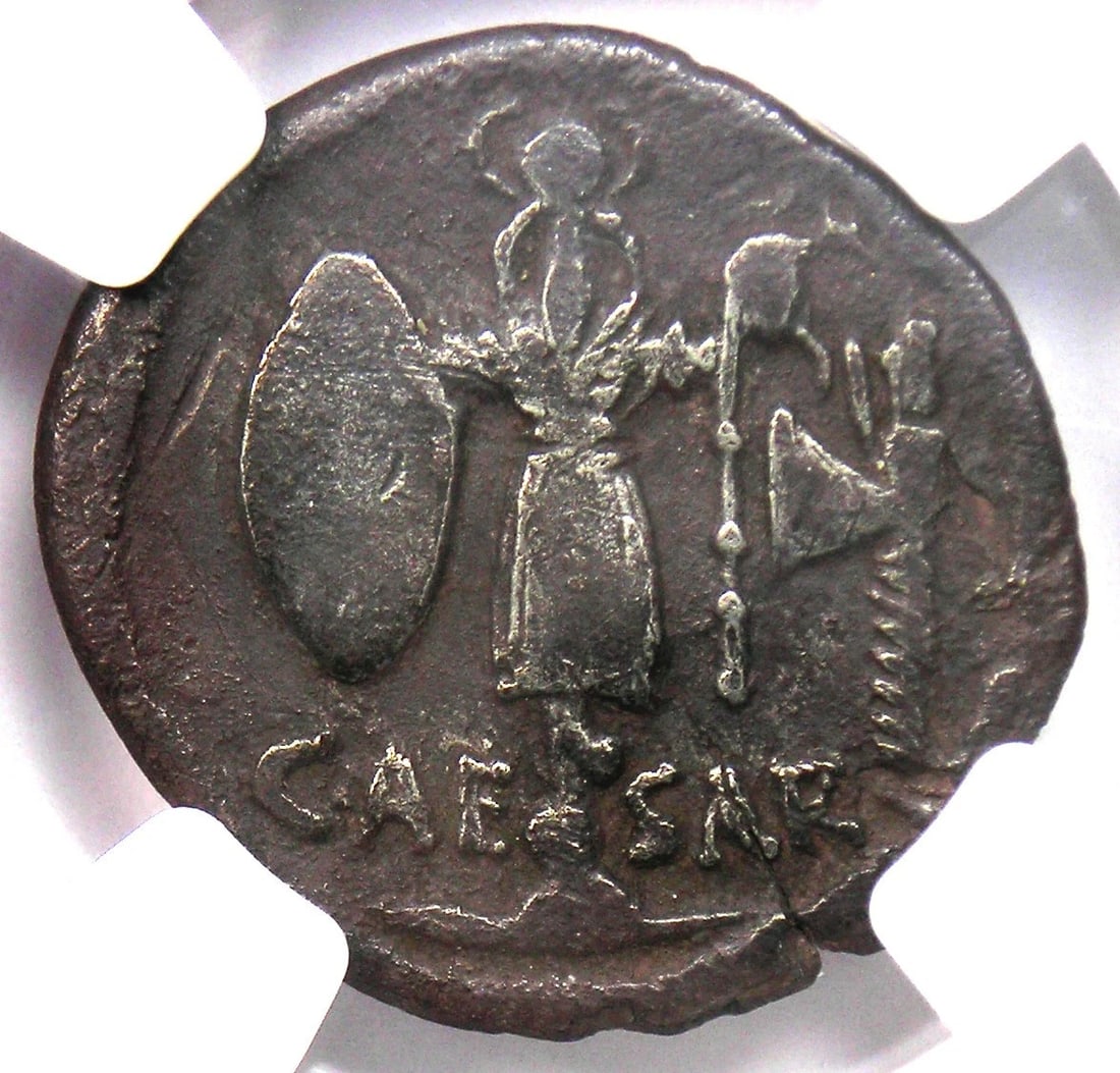 JULIUS CAESAR AR DENARIUS ROMAN COIN (1 of 3)