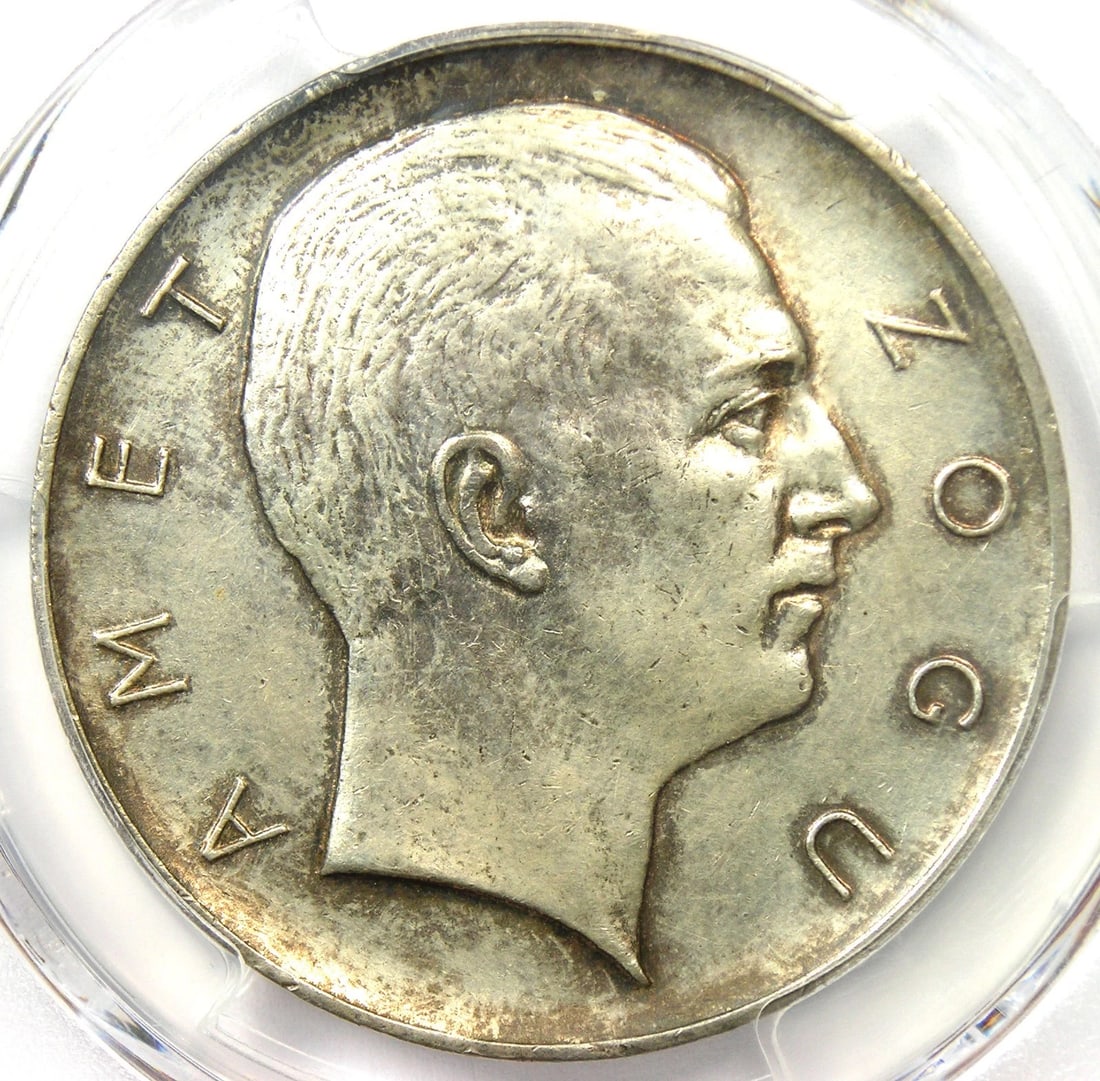 1926-R ALBANIA 5 FRANGA 5FRA COIN (1 of 2)