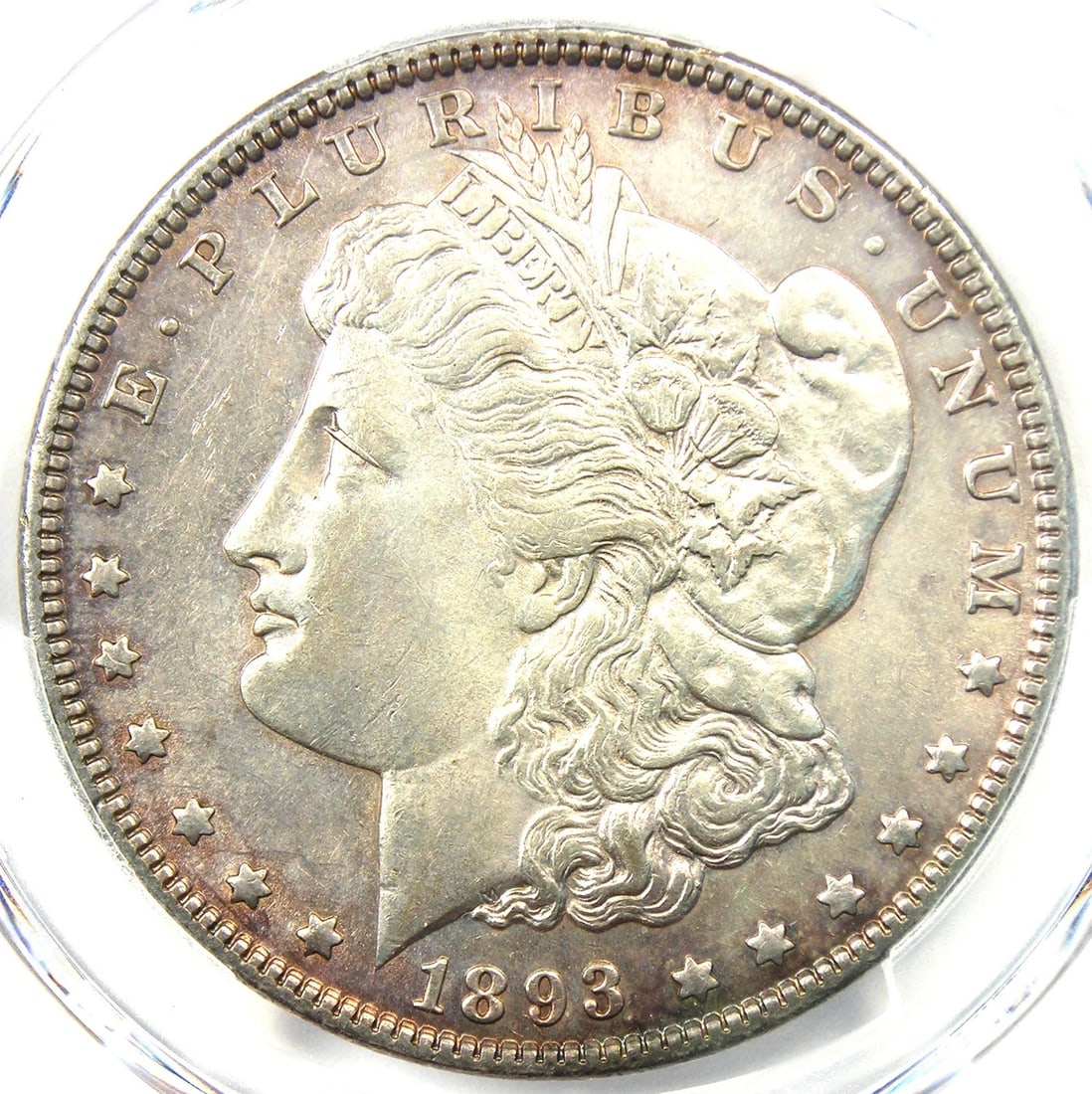 1893 MORGAN SILVER DOLLAR $1 COIN (1 of 2)