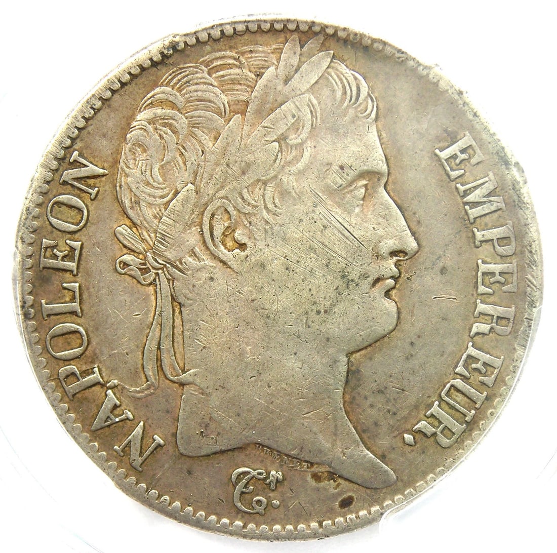 1814-A FRANCE NAPOLEON 5 FRANCS 5F SILVER COIN (1 of 2)