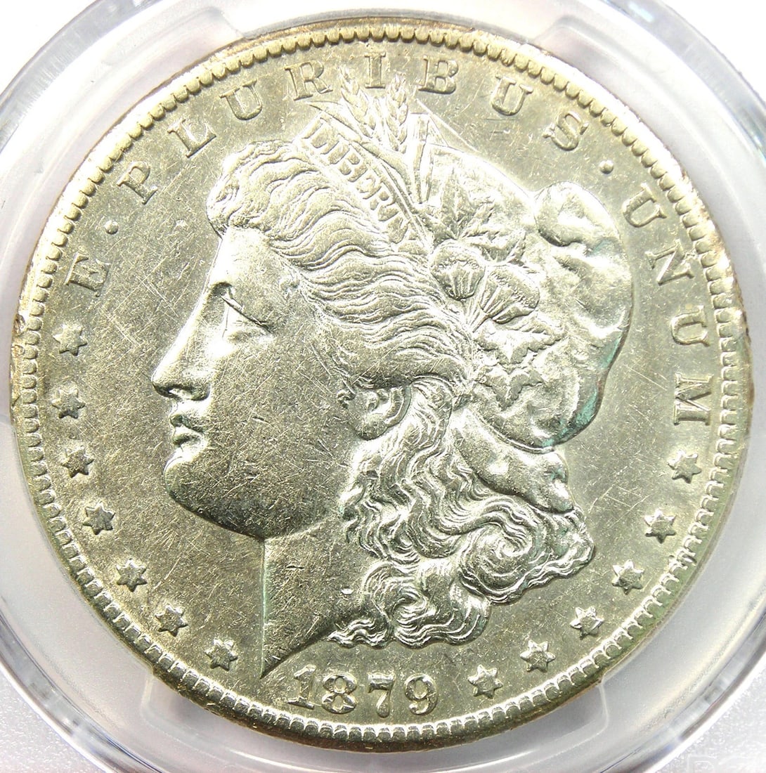 1879-CC MORGAN SILVER DOLLAR $1 CARSON CITY COIN: 1879-CC Morgan Silver Dollar $1 Carson City Coin Year : 1879 Denomination : $1 Country of Origin : United States Accessories: None Accessories Notice: When purchasing pre-owned goods, please refer to 