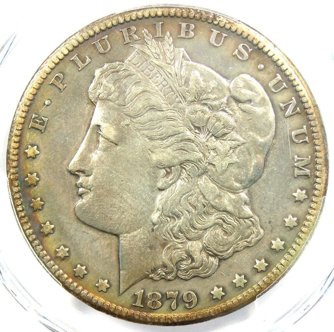 1879-CC MORGAN SILVER DOLLAR $1 CARSON CITY COIN: 1879-CC Morgan Silver Dollar $1 Carson City Coin Year : 1879 Denomination : $1 Country of Origin : United States Accessories: None Accessories Notice: When purchasing pre-owned goods, please refer to 