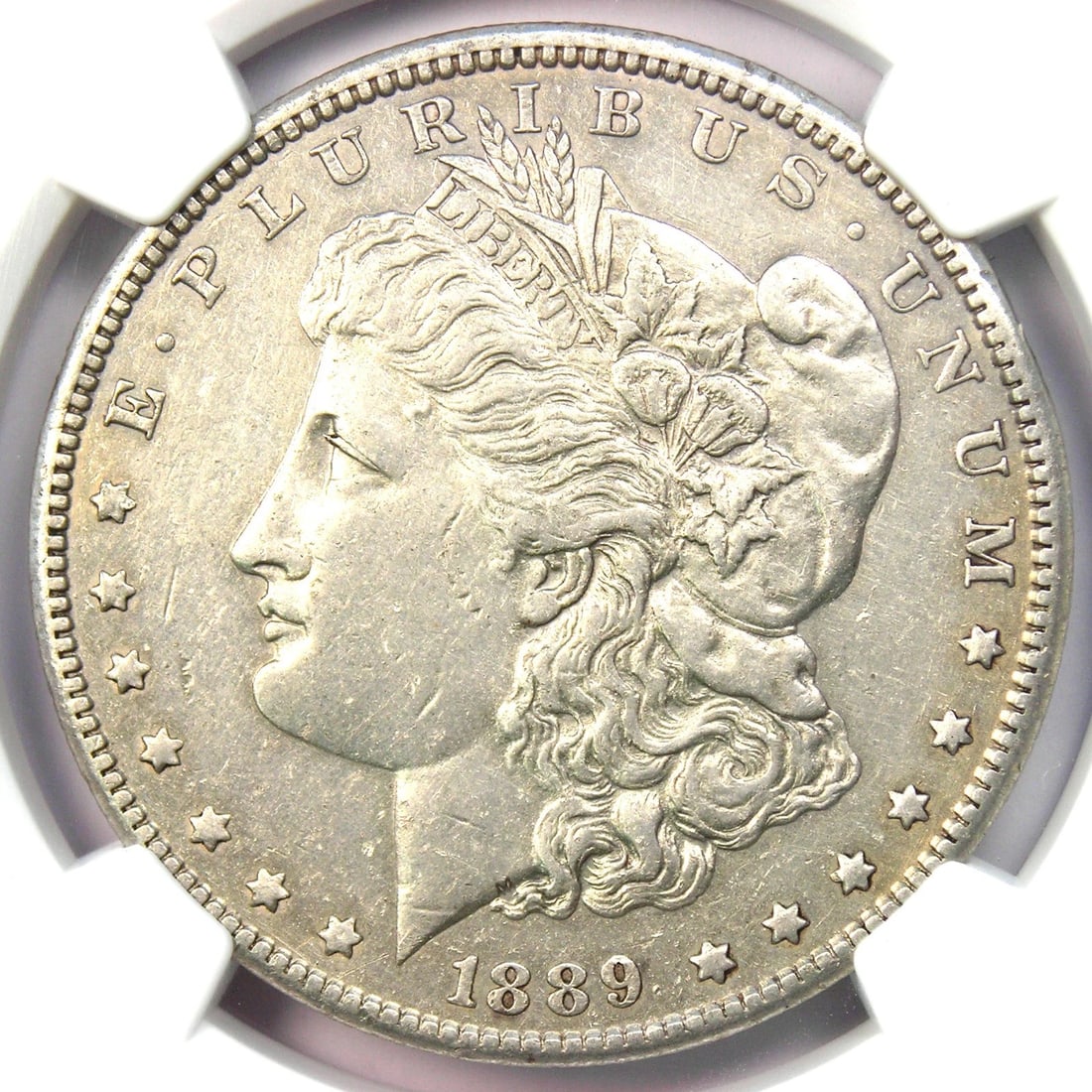 1889-CC MORGAN SILVER DOLLAR $1 CARSON CITY COIN (1 of 4)