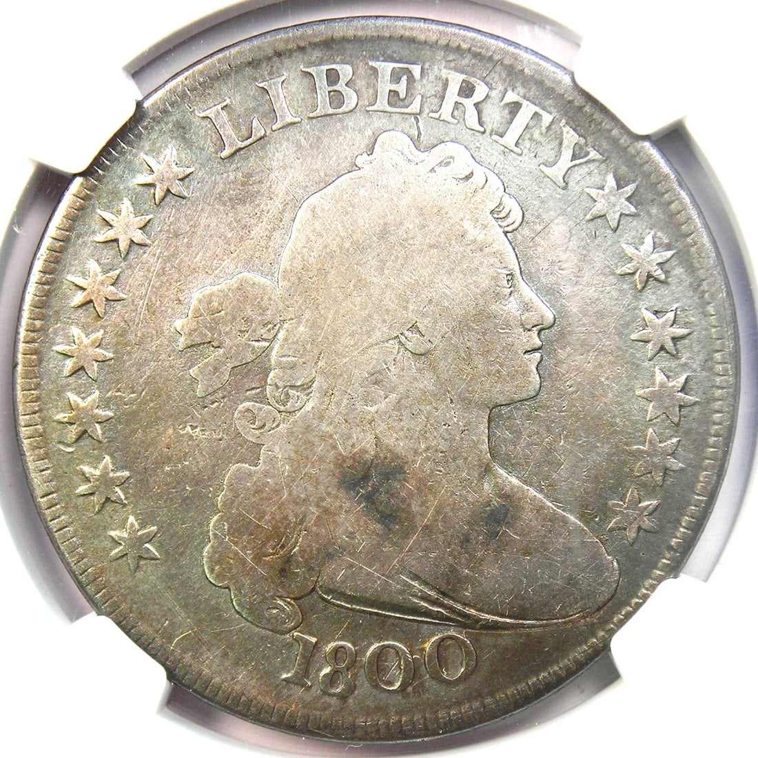 1800 DRAPED BUST SILVER DOLLAR $1 COIN (1 of 2)
