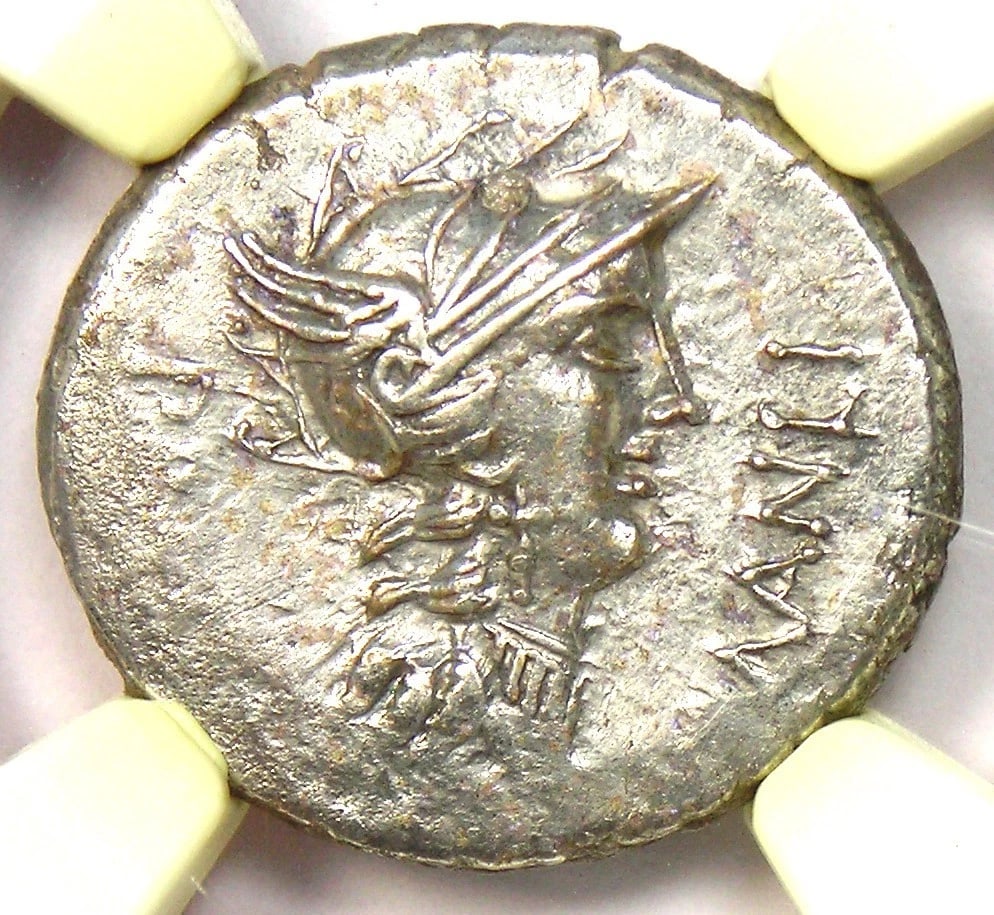 SULLA SILVER AR DENARIUS ROMAN SILVER RARE COIN: Sulla Silver AR Denarius Roman Silver Rare Coin Year : 82 BC Denomination : Denarius Country of Origin : Italy Accessories: None Accessories Notice: When purchasing pre-owned goods, please refer to th