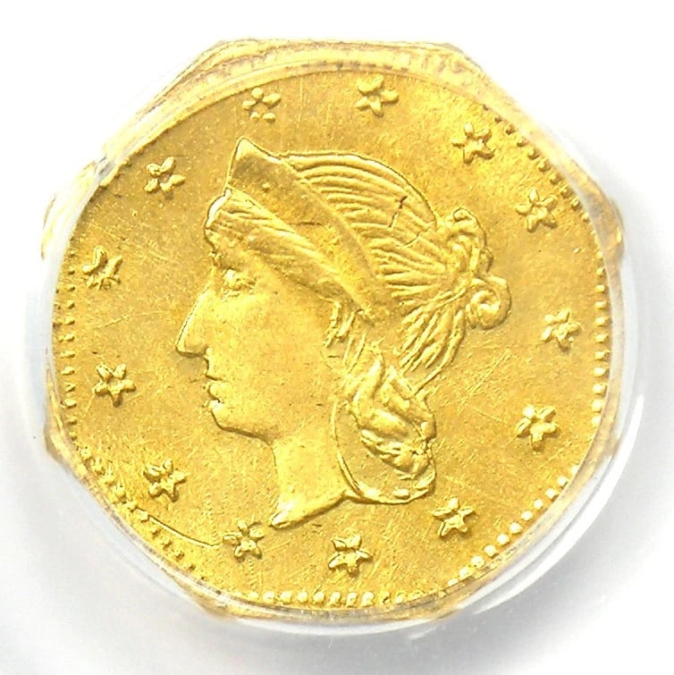 1863 CALIFORNIA LIBERTY GOLD DOLLAR G$1 COIN: 1863 California Liberty Gold Dollar G$1 Coin Year : 1863 Denomination : $1 Country of Origin : United States Accessories: None Accessories Notice: When purchasing pre-owned goods, please refer to the 