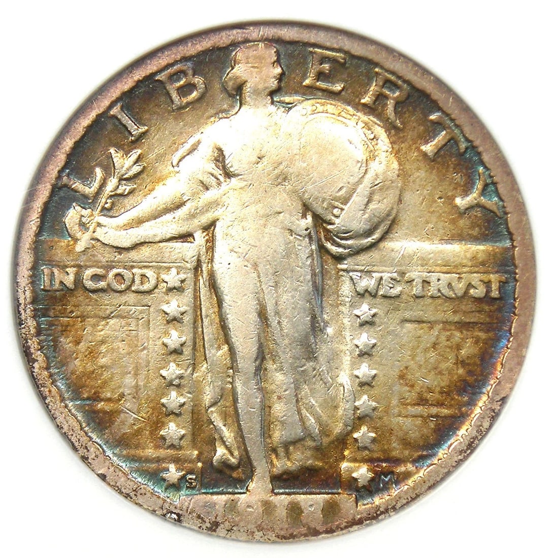 1918/7-S STANDING LIBERTY QUARTER 25C COIN (1 of 2)