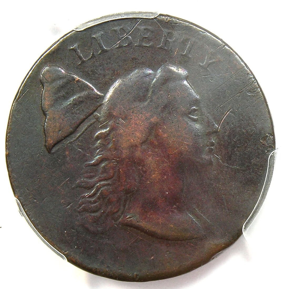 1794 HEAD OF 1793 LIBERTY CAP LARGE CENT COIN (1 of 5)