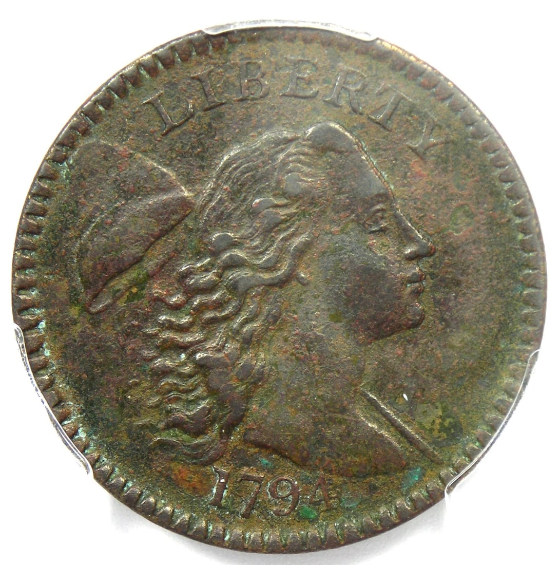 1794 LIBERTY CAP LARGE CENT COIN (1 of 4)