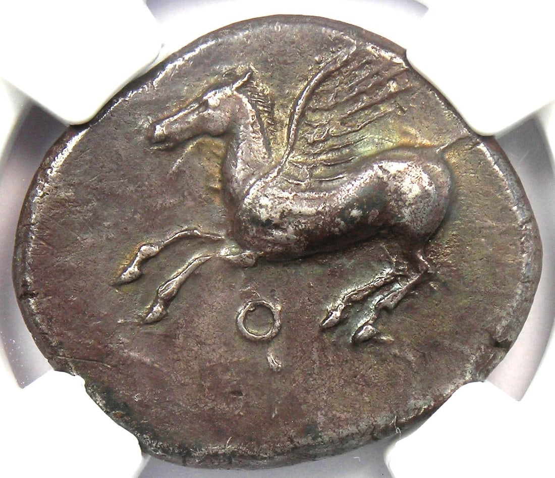 CORINTHIA CORINTH AR STATER PEGASUS ATHENA COIN (1 of 2)