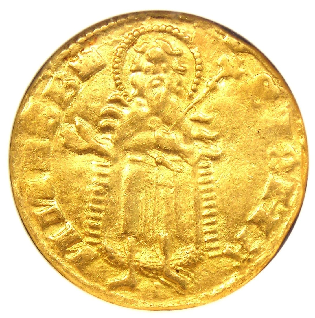 1342-82 HUNGARY GOLD GOLDGULDEN GULDEN COIN (1 of 4)