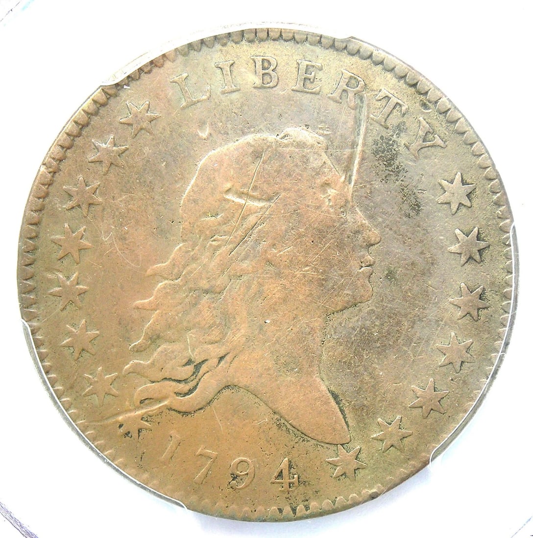1794 FLOWING HAIR HALF DOLLAR 50C COIN (1 of 3)