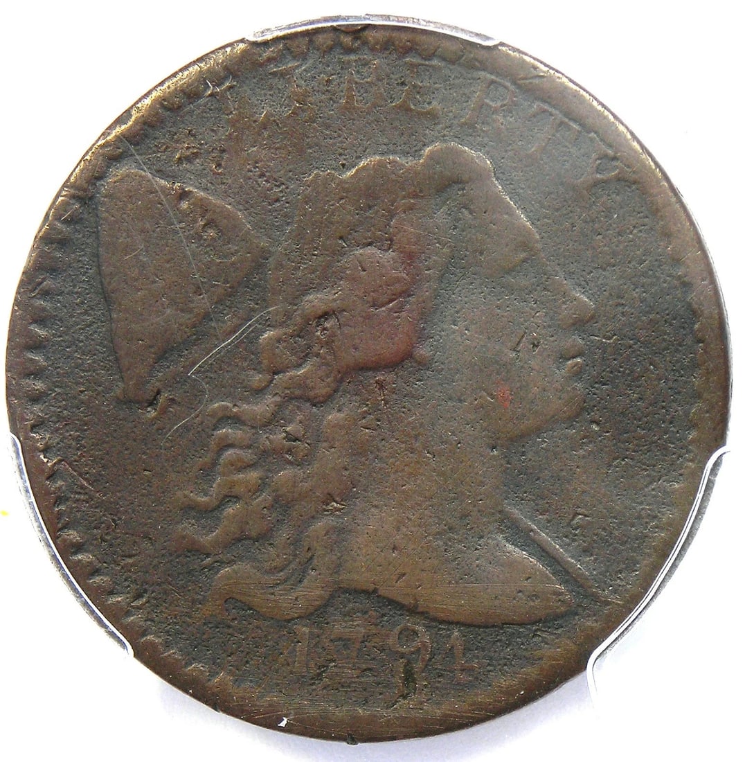 1794 LIBERTY CAP LARGE CENT 1C COIN (1 of 5)