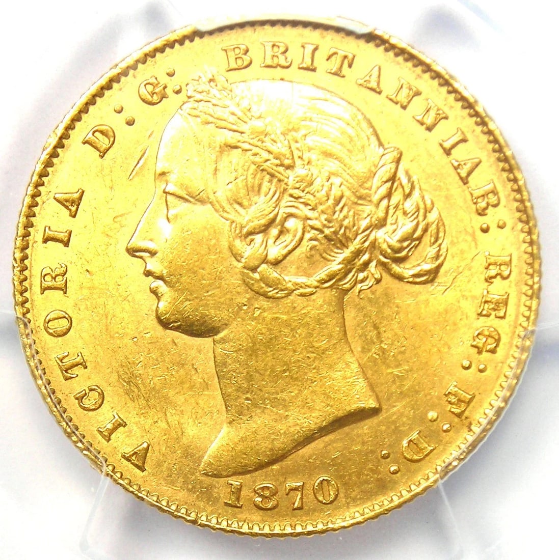 1870-SY AUSTRALIA GOLD VICTORIA SOVEREIGN COIN (1 of 3)