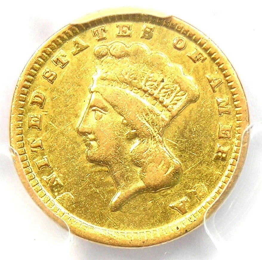 1859-D INDIAN GOLD DOLLAR G$1 COIN (1 of 2)