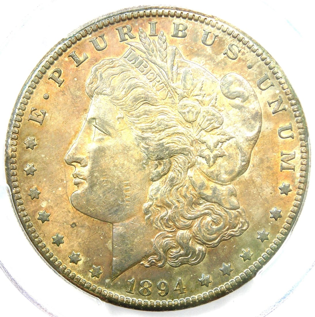 1894-S MORGAN SILVER DOLLAR $1 COIN: 1894-S Morgan Silver Dollar $1 Coin Year : 1894 Denomination : $1 Country of Origin : United States Accessories: None Accessories Notice: When purchasing pre-owned goods, please refer to the photos of