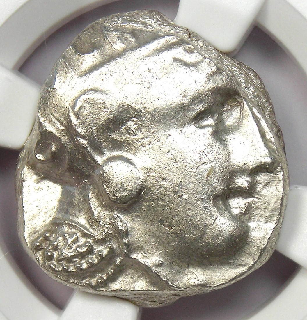 ATTICA ATHENS ATHENA OWL AR TETRADRACHM SILVER COIN: Attica Athens Athena Owl AR Tetradrachm Silver Coin Year : 353-294 BC Denomination : Tetradrachm Country of Origin : Greece Accessories: None Accessories Notice: When purchasing pre-owned goods, pleas
