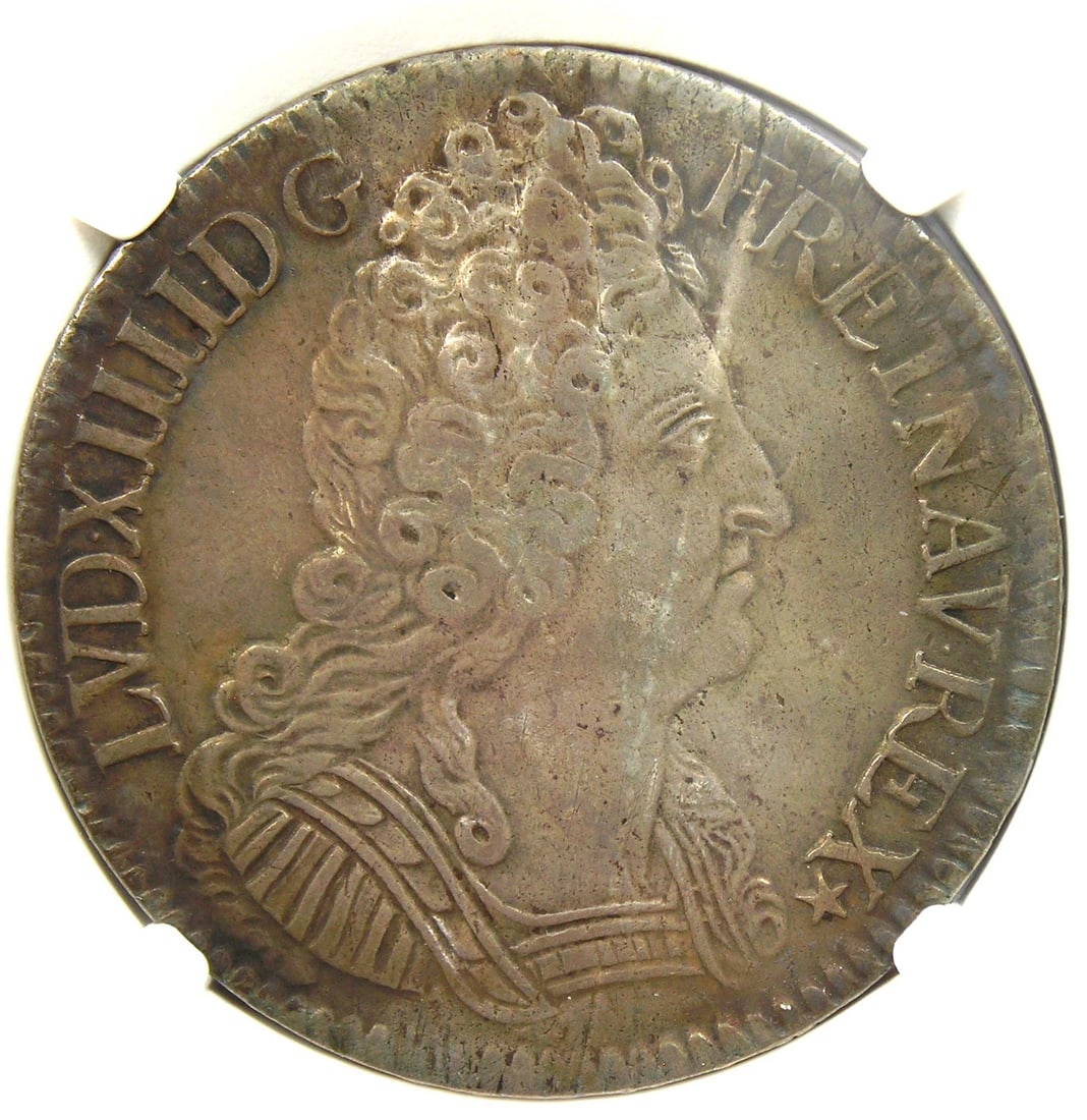 1709-A FRANCE LOUIS XIV ECU RARE COIN (1 of 3)