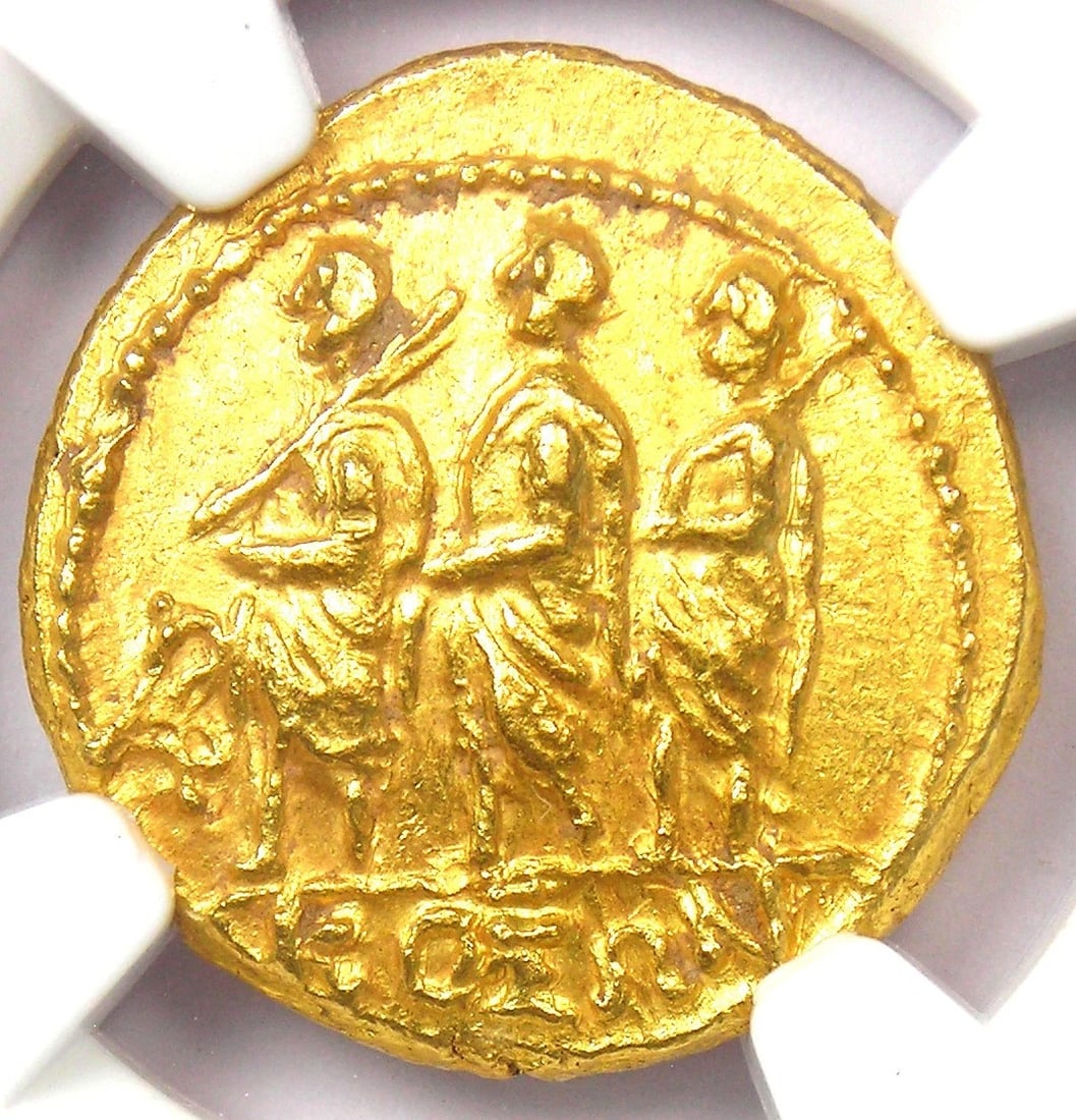 BRUTUS COSON GOLD AV STATER ROMAN COIN (1 of 4)