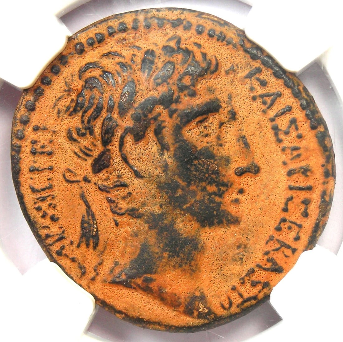 AUGUSTUS ROMAN ANTIOCH AE 25 COPPER COIN (1 of 2)