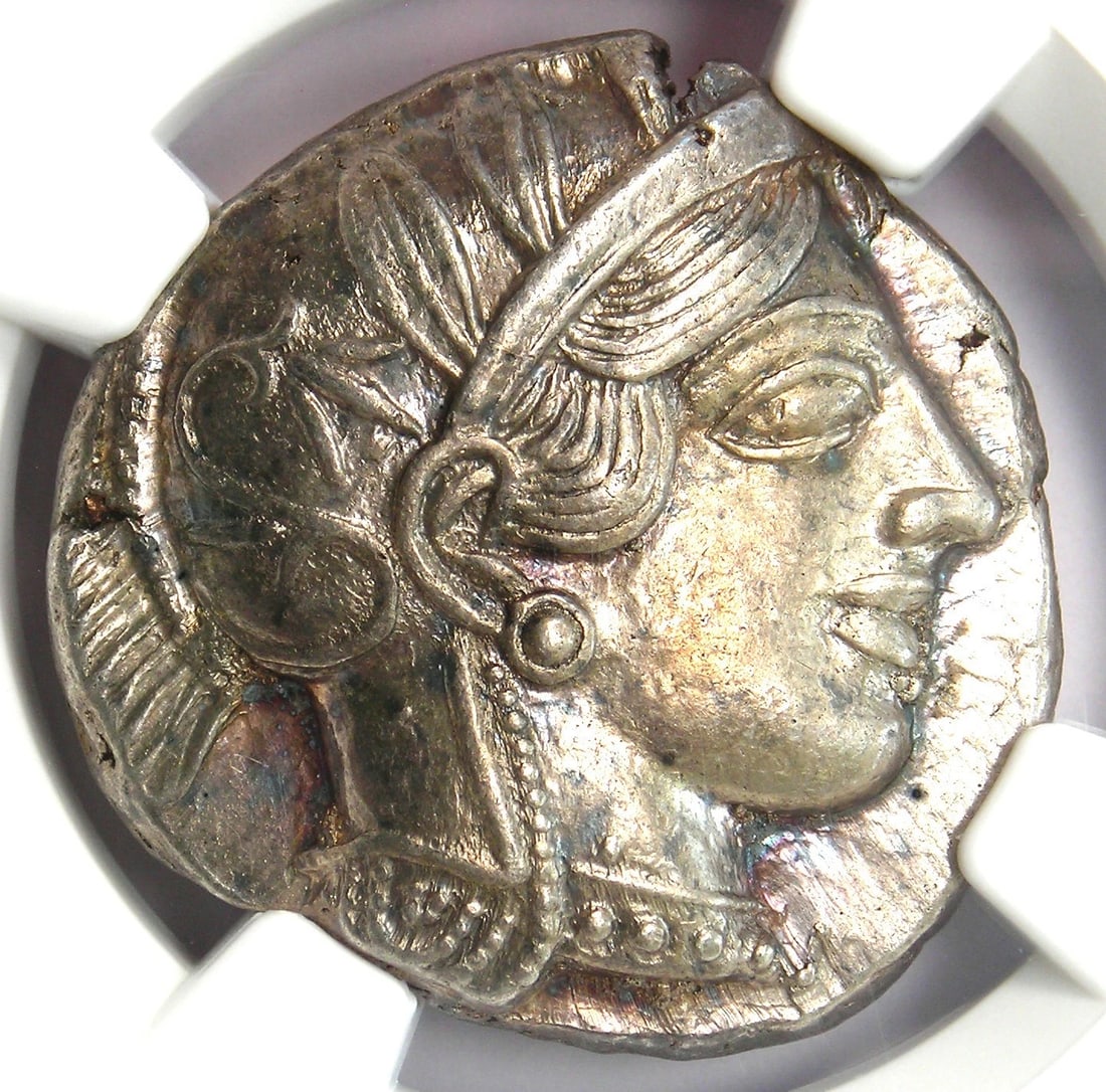 ATTICA ATHENS OWL AR TETRADRACHM SILVER GREEK COIN (1 of 4)