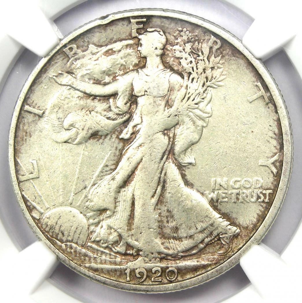 1920-S WALKING LIBERTY HALF DOLLAR 50C COIN: 1920-S Walking Liberty Half Dollar 50C Coin Year : 1920 Denomination : 50C Country of Origin : United States Accessories: None Accessories Notice: When purchasing pre-owned goods, please refer to the 