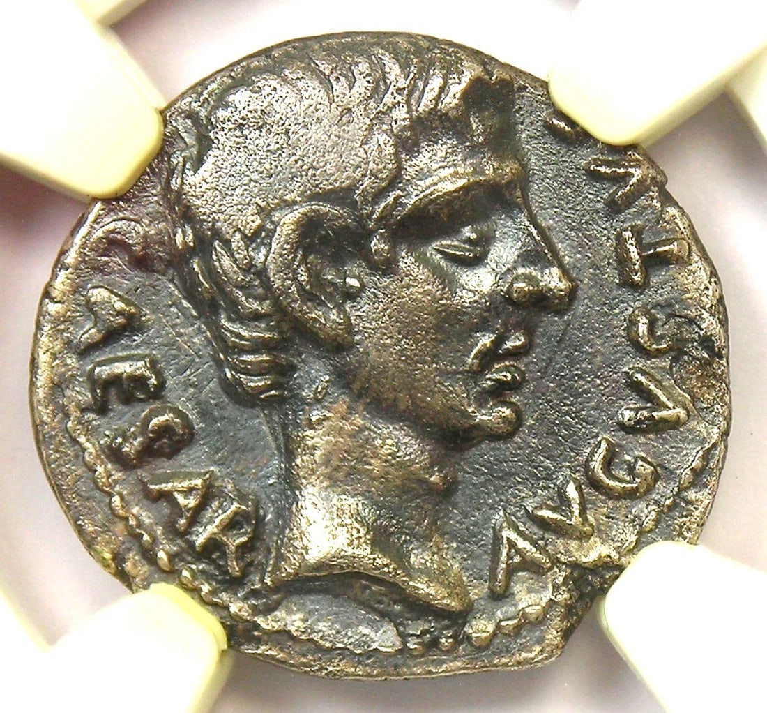 AUGUSTUS AR DENARIUS SILVER OCTAVIAN REGINUS COIN (1 of 3)