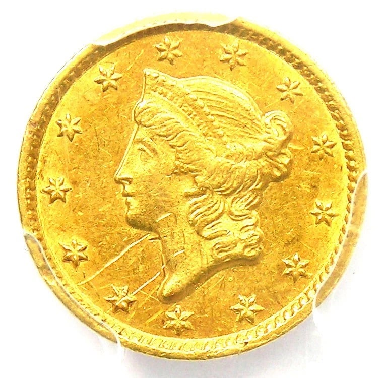 1853-C LIBERTY GOLD DOLLAR G$1- RARE CHARLOTTE COIN: 1853-C Liberty Gold Dollar G$1- Rare Charlotte Coin Year : 1853 Denomination : $1 Country of Origin : United States Accessories: None Accessories Notice: When purchasing pre-owned goods, please refer 