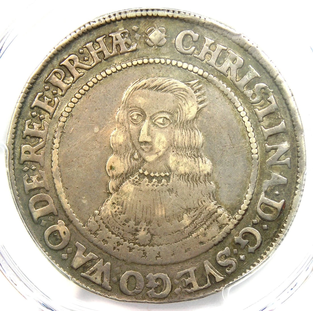 1644 SWEDEN 1/2 RIKSDALER COIN (1 of 3)