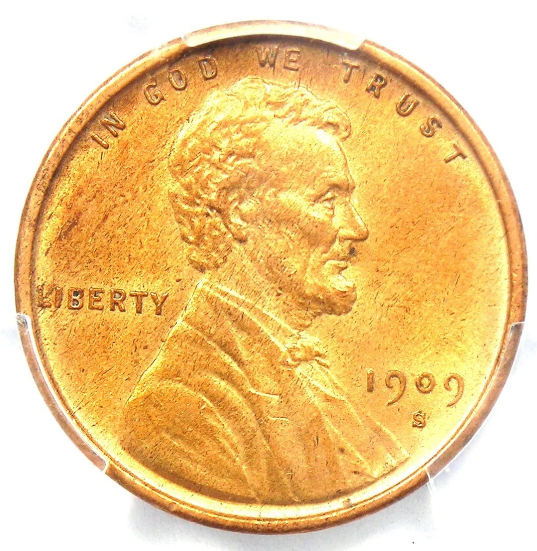 1909-S VDB LINCOLN WHEAT CENT 1C PENNY COIN (1 of 4)