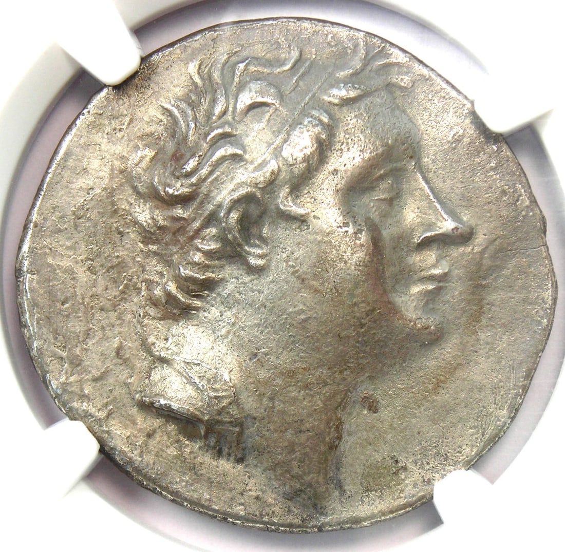 BITHYNIAN NICOMEDES II SILVER AR TETRADRACHM COIN: Bithynian Nicomedes II Silver AR Tetradrachm Coin Year : 130 BC Denomination : Tetradrachm Country of Origin : Greece Accessories: None Accessories Notice: When purchasing pre-owned goods, please refe